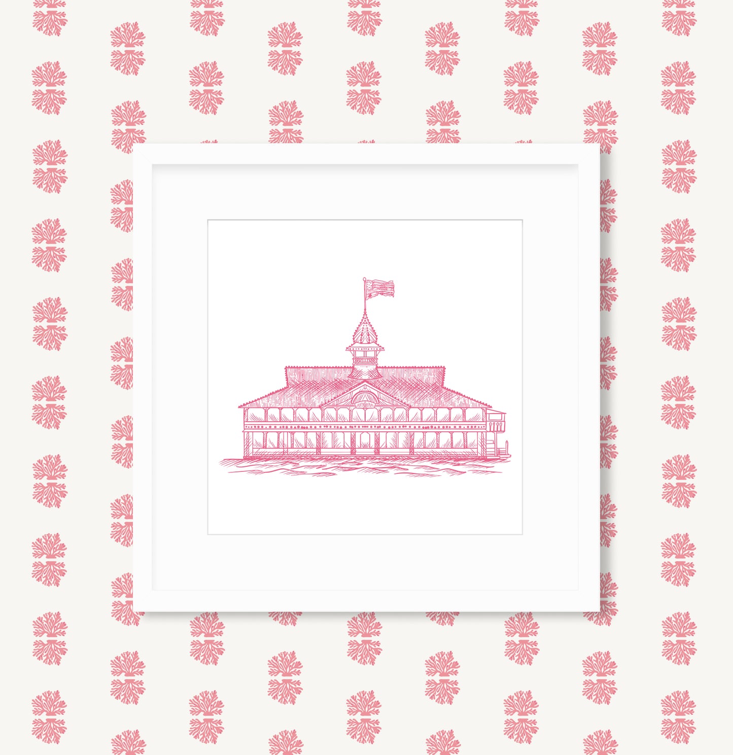 Balboa Pavilion Framed Art Print