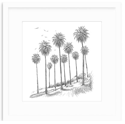 Palms Framed Art Print