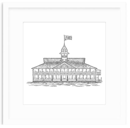 Balboa Pavilion Framed Art Print