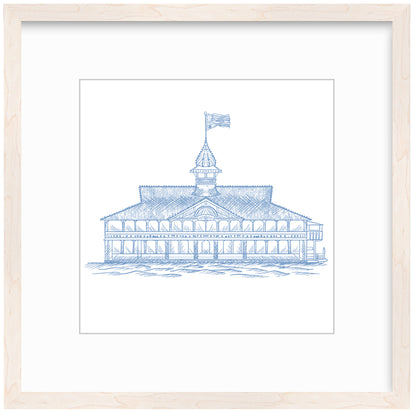 Balboa Pavilion Framed Art Print