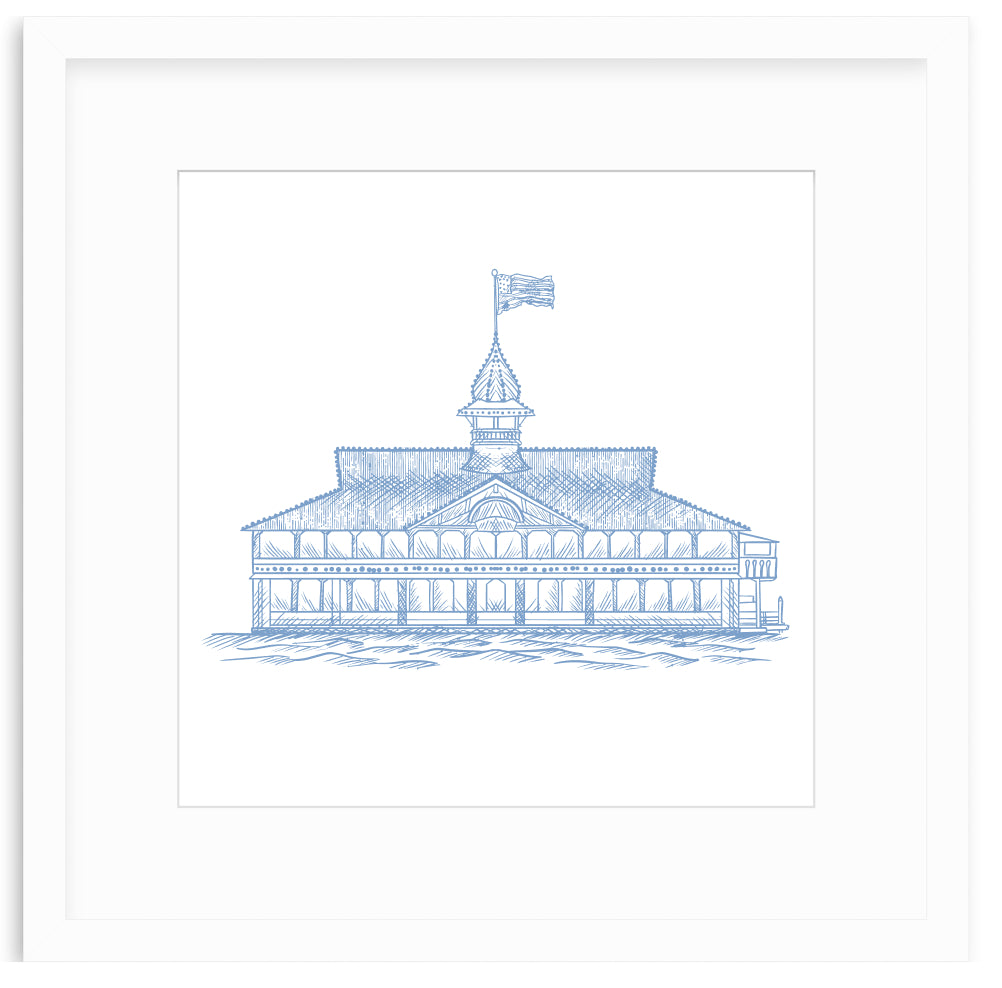 Balboa Pavilion Framed Art Print