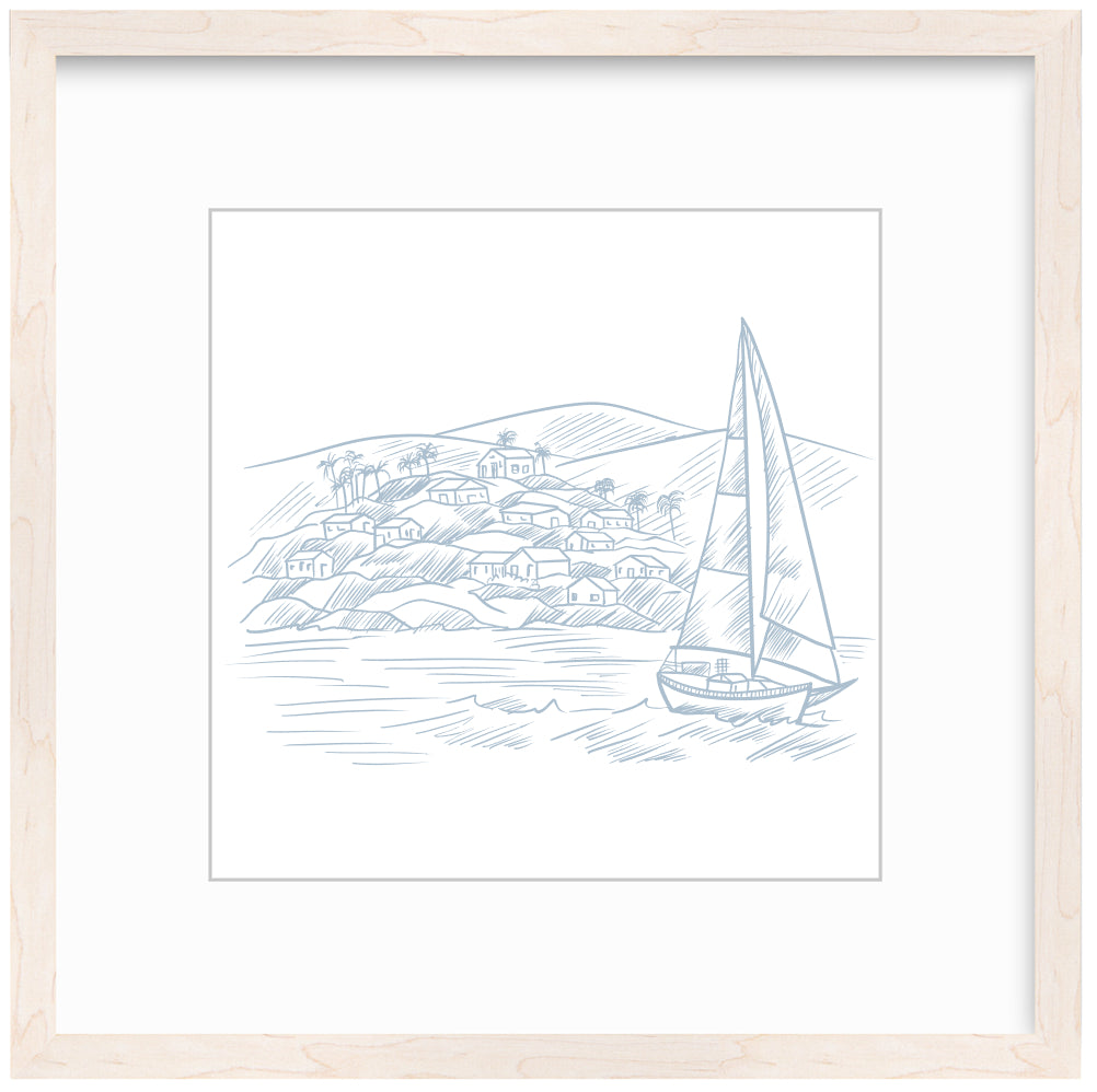 Sailboat Framed Art Print