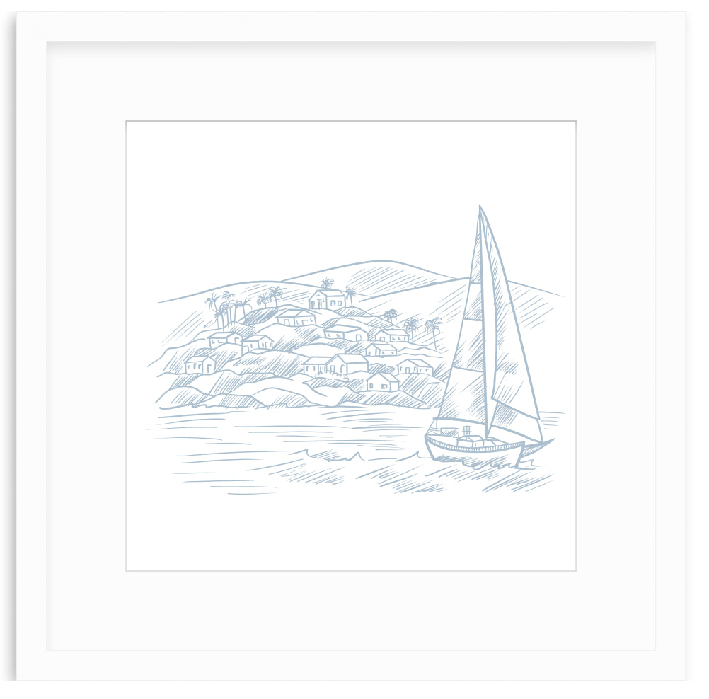 Sailboat Framed Art Print