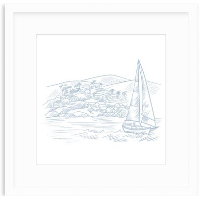 Sailboat Framed Art Print