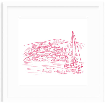 Sailboat Framed Art Print