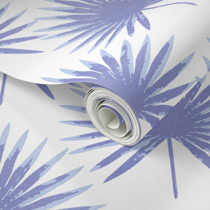 Linen Palm Leaves Peel & Stick