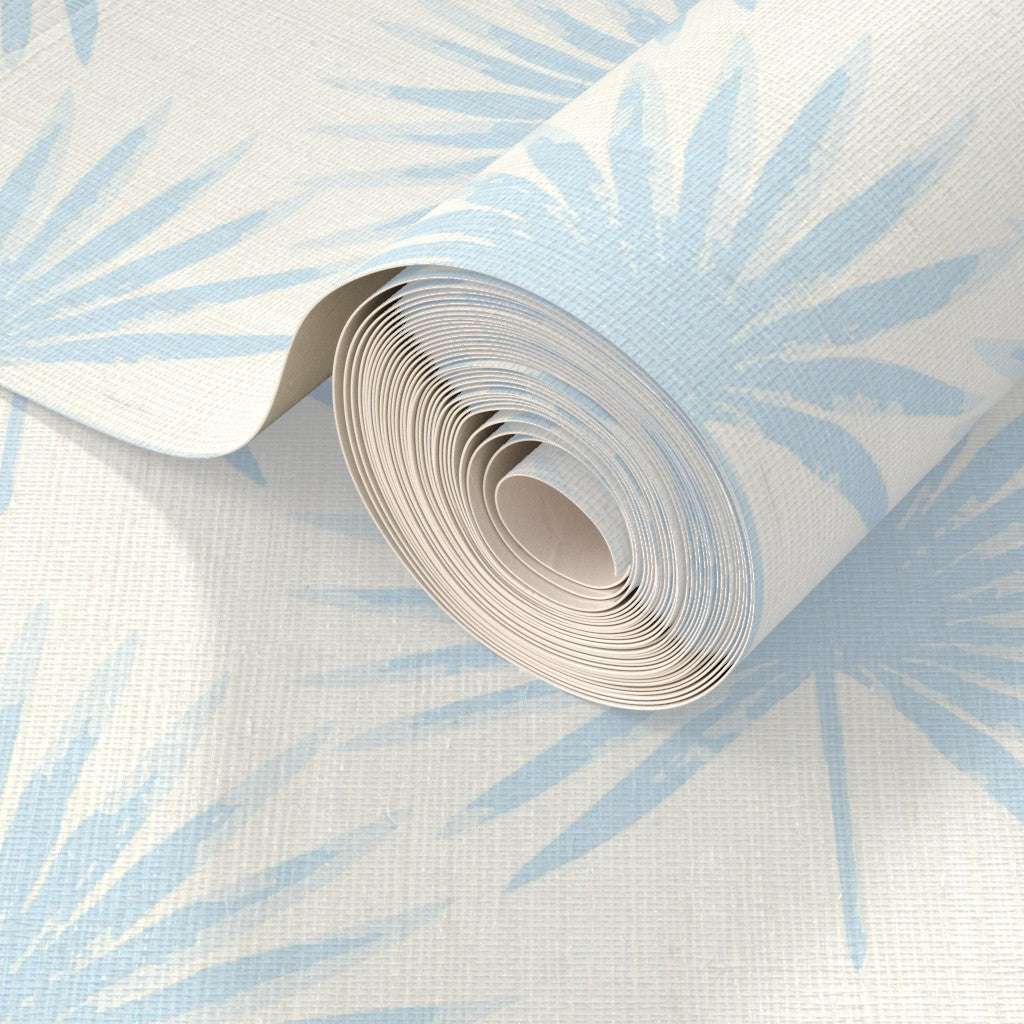 Linen Palm Leaves Grasscloth