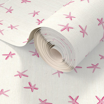Ikat Seastars Grasscloth